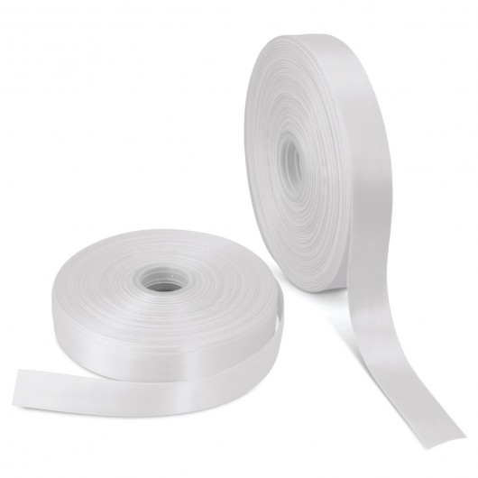 Full Colour Personalised Ribbon (50mm) white